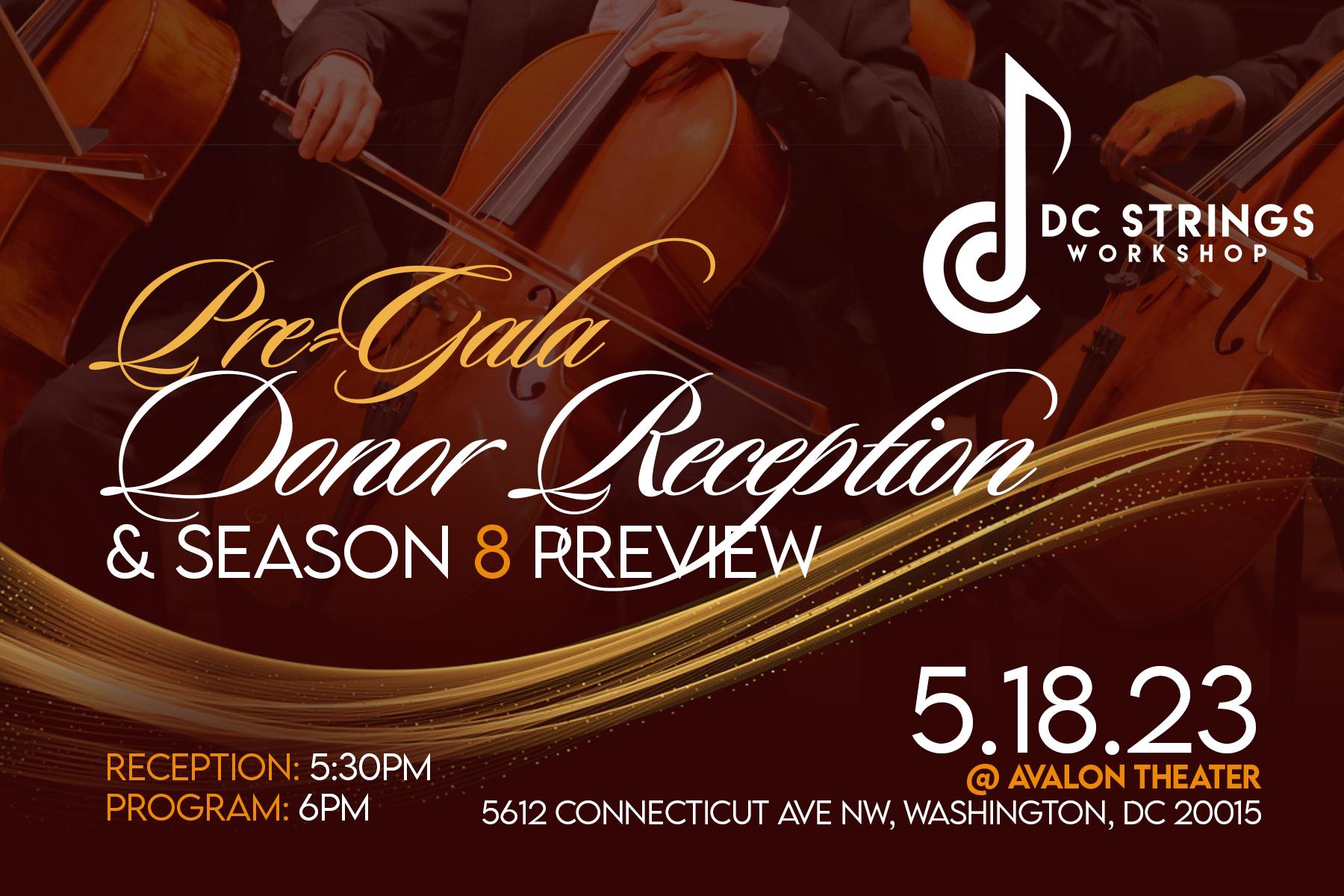 DCSW Pre-Gala Donor Reception & Season 8 Preview